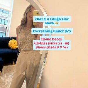 LIVE SHOW LISTING HOME DECOR AND CLOTHES